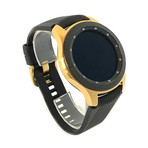 24K Gold 46mm Galaxy Smart Watch // Silicone Band // 46mm