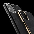 iPhone Real Slate Case // Black Impact // Gold Housing (iPhone 11 Pro)