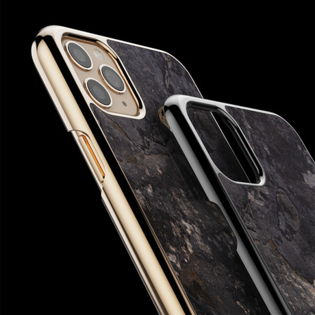 iPhone Real Slate Case // Transocean // Gold Housing (iPhone 11 Pro)
