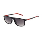 Men's SP3401 Sunglasses // Black + Red
