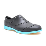 Brights Oxford // Black + Neon Blue (US: 7)