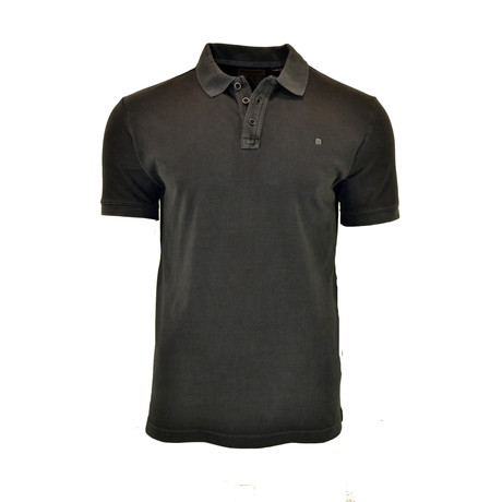 Opin Short Sleeve Polo Shirt // Black (S)