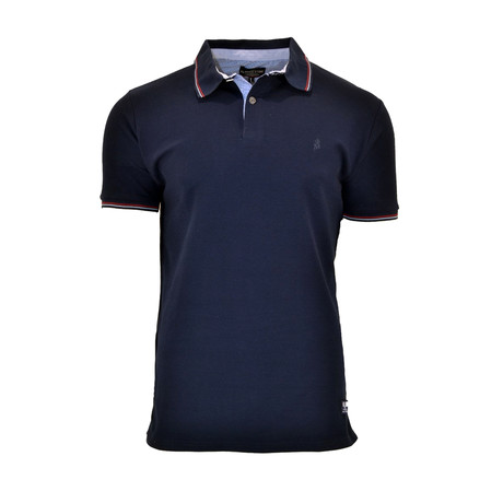 Barc Short Sleeve Polo Shirt // Navy (M)
