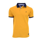 Kahlto Short Sleeve Polo Shirt // Mustard (M)
