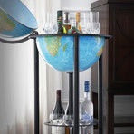 Replogle Globes // Empire Bar Globe // Blue Ocean