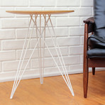 Hudson Side Table // Maple // No Inlay (Black)