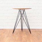 Hudson Side Table // Maple // With Inlay (Black)