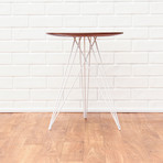 Hudson Side Table // Walnut // With Inlay (Black)