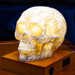 Aztec Skull Lamp