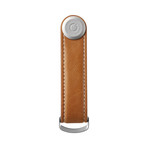 Leather Key Organizer // Tan + White