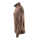 Full Zip Sweatshirt // Brown (2XL)