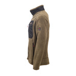 Full Zip Fleece Jacket // Olive (2XL)