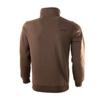 Full Zip Sweatshirt // Brown (S)