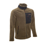 Full Zip Fleece Jacket // Olive (M)