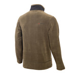 Full Zip Fleece Jacket // Olive (XL)