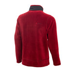 Full Zip Fleece Jacket // Claret Red (XS)
