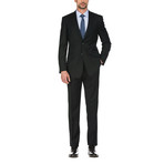 2-Piece Solid Slim Fit Suit // Black (36S)