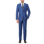 Solid Notch Lapel Slim Fit Suit // Navy (36S)