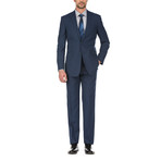 Plaid Slim Fit Suit // Navy (36S)