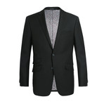 2-Piece Solid Slim Fit Suit // Black (36S)