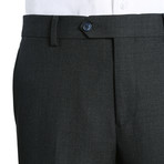 2-Piece Plaid Slim Suit // Black (36S)