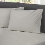 Hotel Style Cotton Rich Sheet Set // Gray (Full)