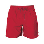 Solid Swim Short // Red (XL)