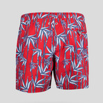 Bamboo Swim Short // Red (XL)