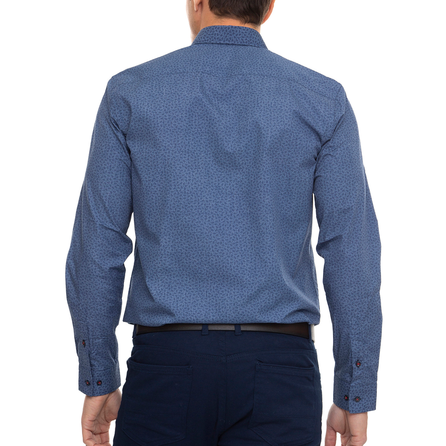 Grain Shirt // Printed Denim Blue (XL) - Sir Raymond Tailor - Touch of ...