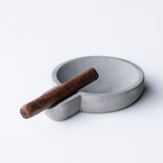 Billow Cigar Tray // Concrete