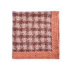 Pocket Square (Brown + Orange)