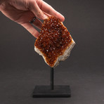 Citrine Cluster + Metal Stand