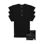 Essentials Crew Neck Short-Sleeve Tee // Black // Pack of 3 (L)