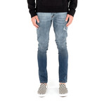 Distressed Skinny Denim // Ombre Blue (L)