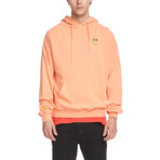 Smiley Hoodie // Peach (S)