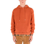Herringbone Hoodie // Burnt Orange (2XL)