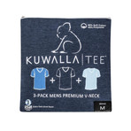 Essentials V-Neck Tee // Blue // Pack of 3 (2XL)