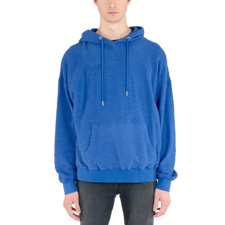 Reversible Slub Hoodie // Electric Blue (XS)
