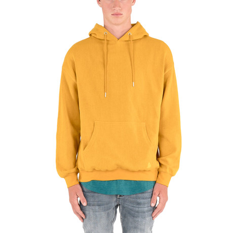 Herringbone Hoodie // Mustard (XS)