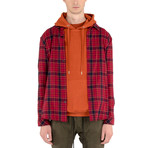 Plaid Shirt // Electric Red (2XL)