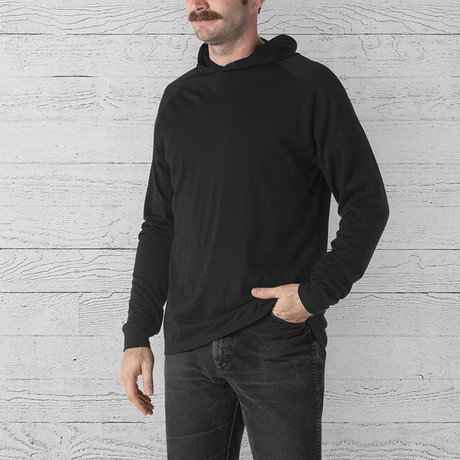 Merino Hoodie // Black (X-Small)