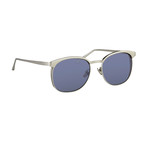 LFL464C6SUN Sunglasses // Matte White Gold + Matte Silver