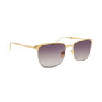 LFL531C4SUN Sunglasses // Gold + Gray