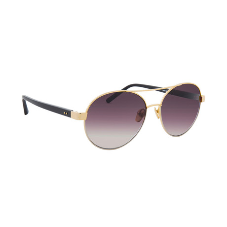 LFL559C4SUN Sunglasses // Gold + Black + Gray