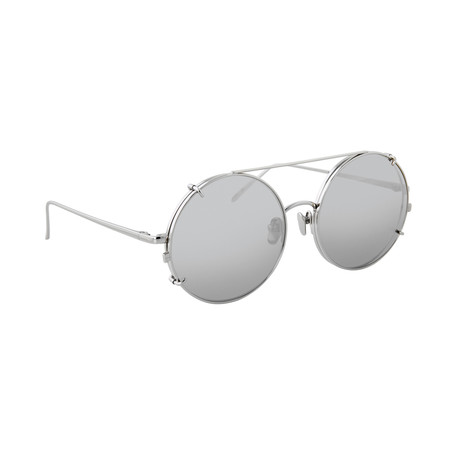 LFL647C2SUN Sunglasses // White Gold + Platinum