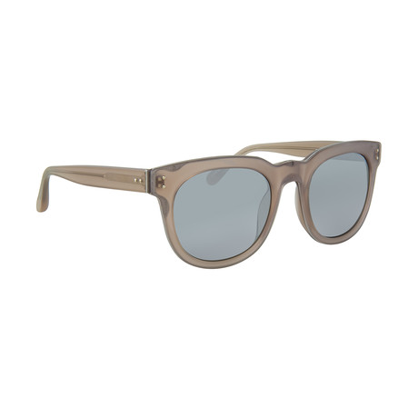 LFL597C5SUN Sunglasses // Milky Gray + White Gold + Platinum