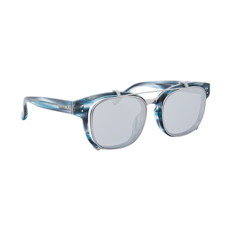 LFL584C6SUN Sunglasses // Cobalt + White Gold + Platinum