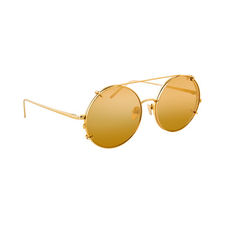 LFL647C1SUN Sunglasses // Yellow Gold + Gold