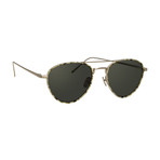 LFL739C5SUN Sunglasses // White Gold + Bone + Solid Gray