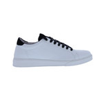 Riza Low-Rise Sneaker // White + Black (Euro: 43)